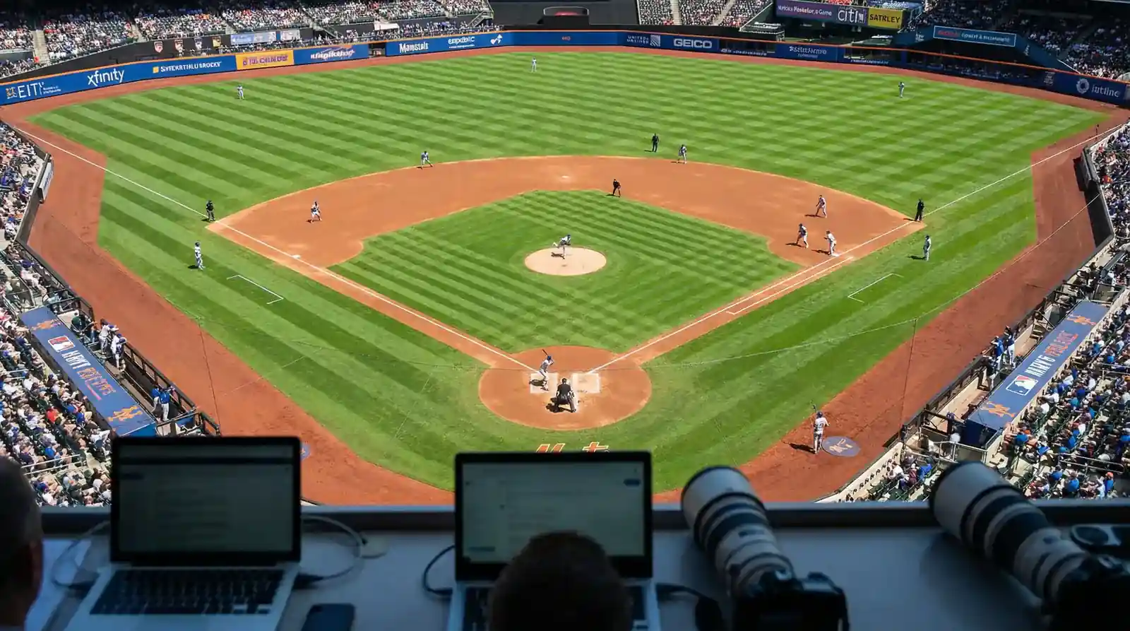 MLB-baseball-kenttä ottelun aikana vedonlyöntianalyysin näkökulmasta